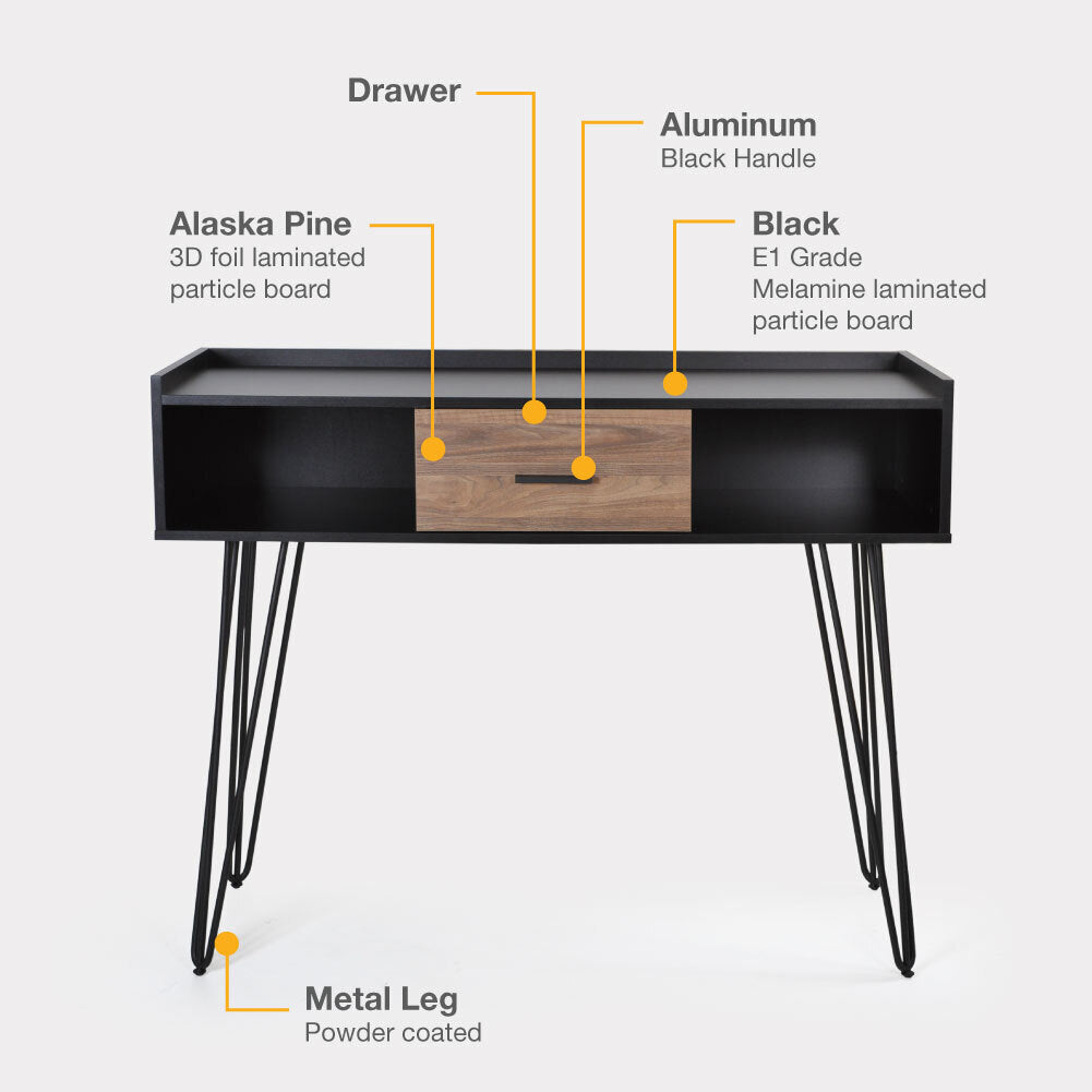 Roven Console Table (CL1200-B+AP&DT1201)