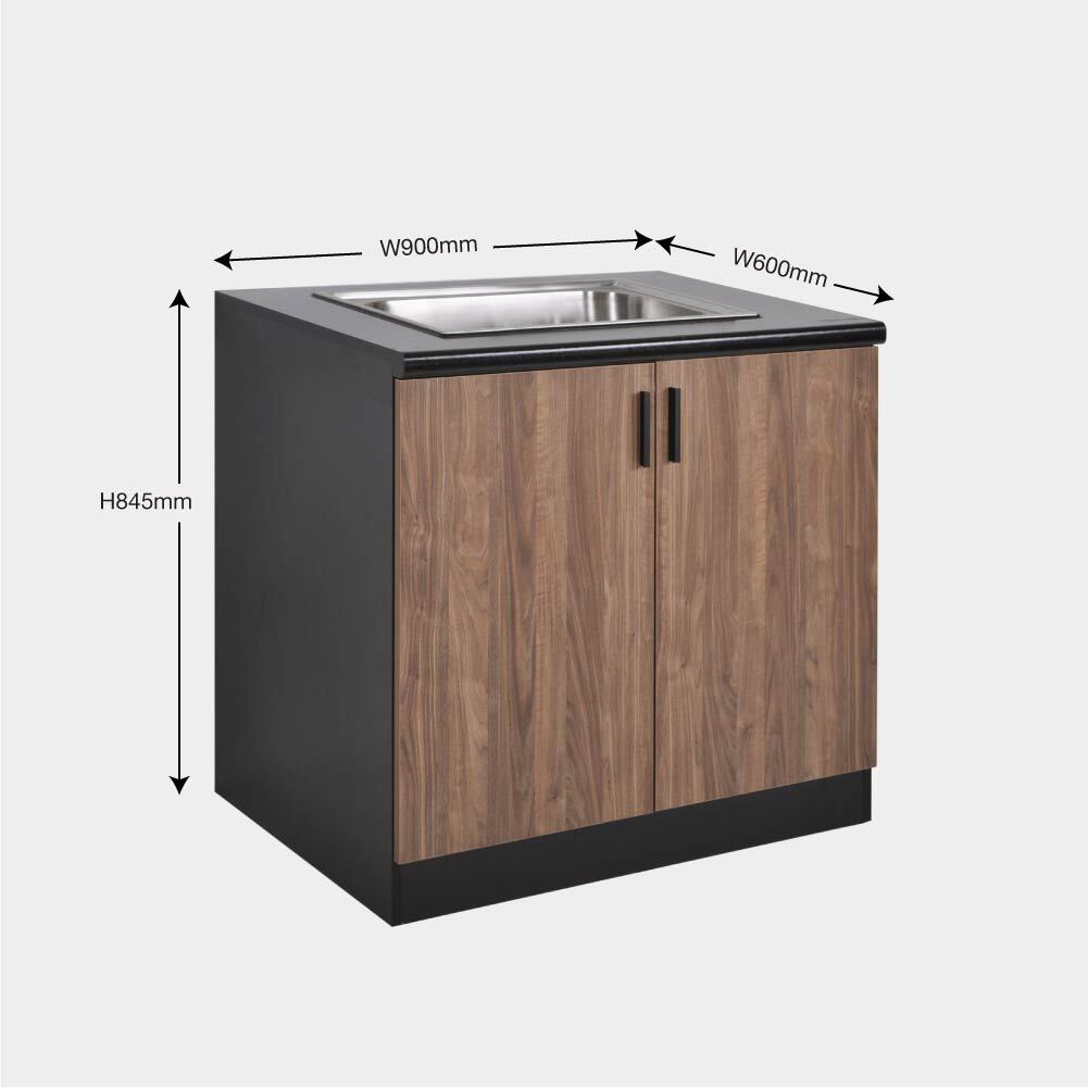 Roven Kitchen Cabinet Sink Base Unit (KC901S-B+AP-With Sink)