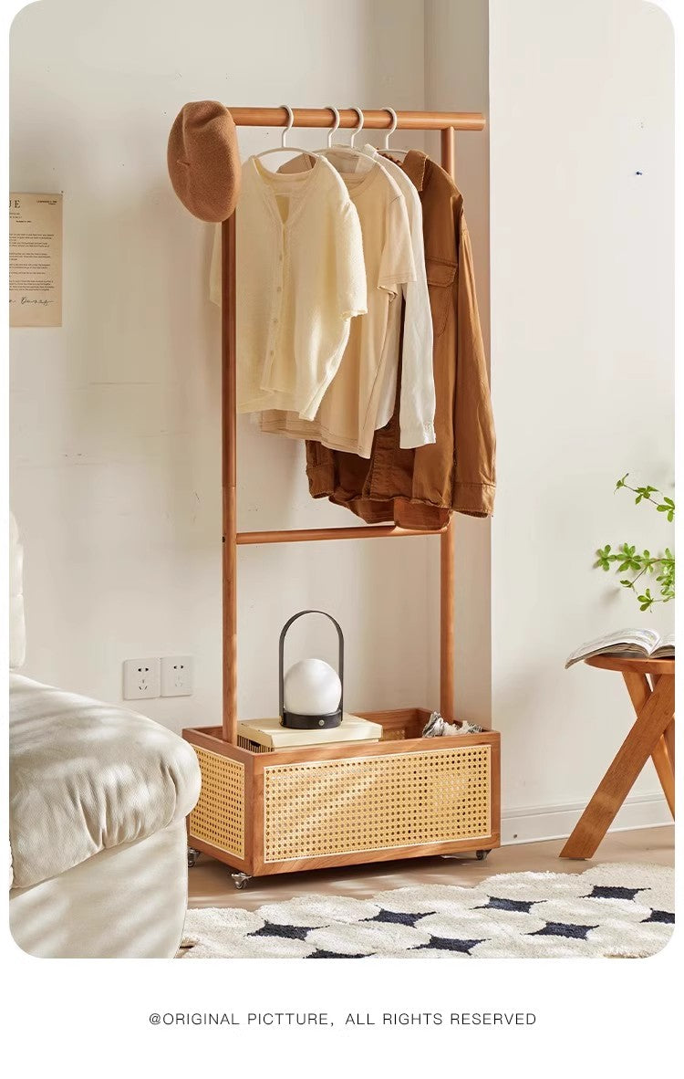 Rattan Wood Clothes Hanger